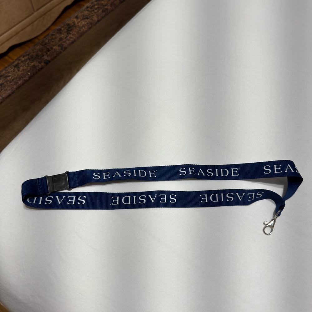 Seaside Navy Blue Lanyard